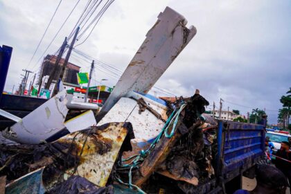 Helicopter Crash: Crew Members Alive, Gov Sanwo-Olu Visits Accident Site