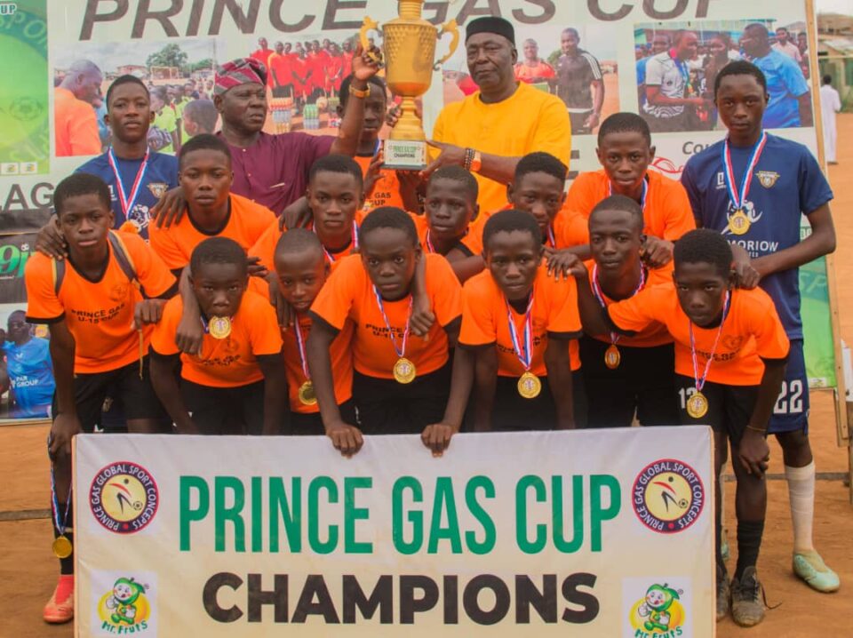 Head Coach of Super Accurate Football Academy of Ikotun, Idris Oseni, commended has commended his boys following their impressive 2-0 victory over Future Hero FA in the final of the U-15 Prince Gas football tournament.